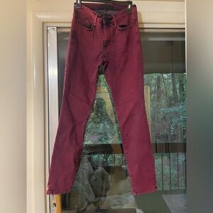Rock & Republic Women's Burgundy Skinny Jeans